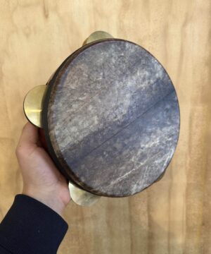 Alternative view of Premium Quality Tunable Riq - Vissenhuid - Uniek Mahony Hout - Sonika Percussion