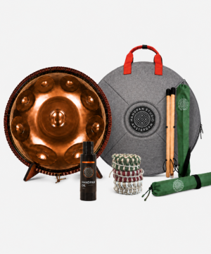 The Travel Handpan - Small Series - D Kurd 11 · 50cm - Compleet Starterspakket